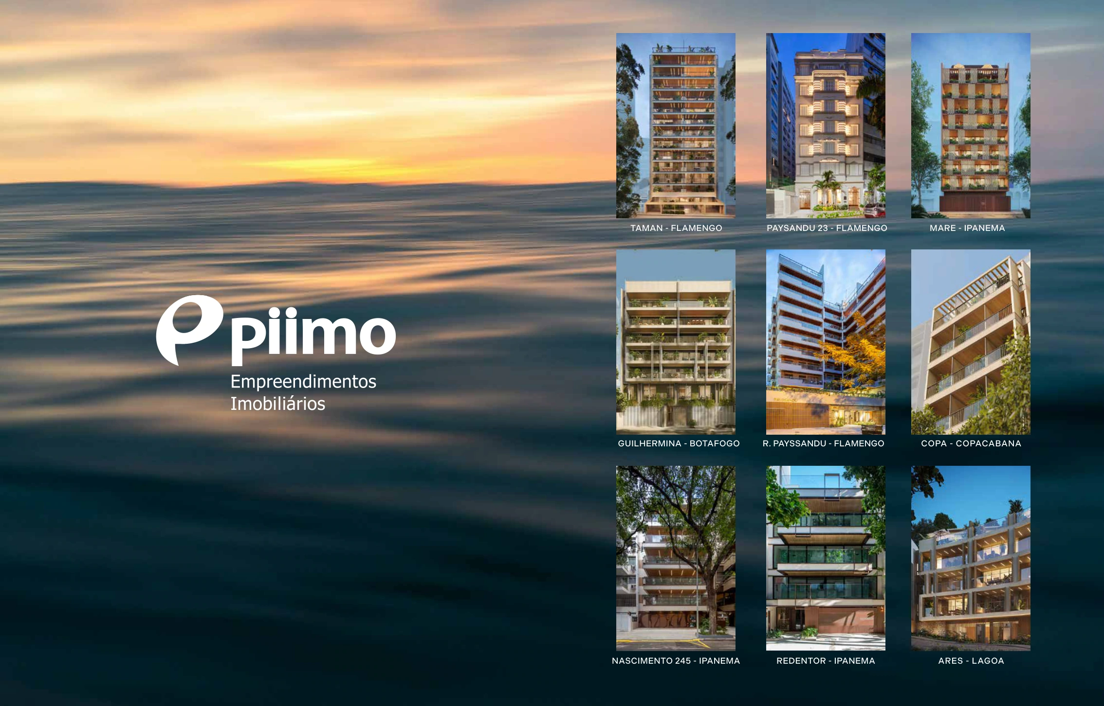 Projects featured in the brochure.